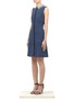 Front View - Click To Enlarge - RAG & BONE - 'Arsenal' embroidered-trim dress