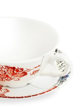 Detail View - Click To Enlarge - SELETTI - HYBRID ZORA PORCELAIN TEACUP AND SAUCER SET