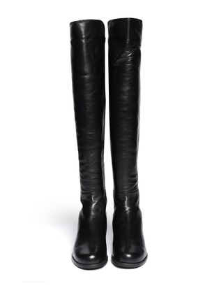 Figure View - Click To Enlarge - STUART WEITZMAN - '5050' elastic-back leather boots