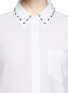 Detail View - Click To Enlarge - EQUIPMENT - Brett jewel collar silk shirt