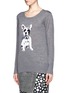 Front View - Click To Enlarge - MARKUS LUPFER - Natalie sequin French bulldog sweater