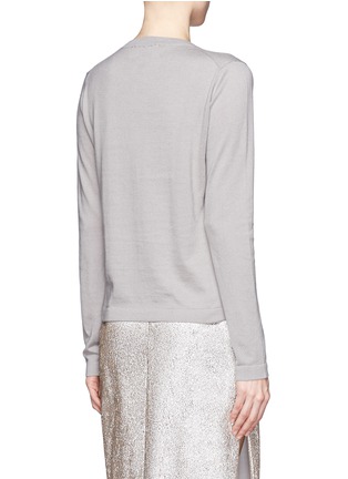 Back View - Click To Enlarge - MARKUS LUPFER - Grace 'No Way' sequin intarsia sweater