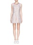 Main View - Click To Enlarge - MSGM - Tweed floral embroidered dress