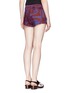 Back View - Click To Enlarge - OPENING CEREMONY - Water print side zip shorts