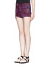 Front View - Click To Enlarge - OPENING CEREMONY - Water print side zip shorts
