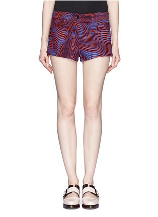 Main View - Click To Enlarge - OPENING CEREMONY - Water print side zip shorts