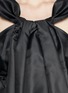 Detail View - Click To Enlarge - CARVEN - Gazar drape front dolly dress