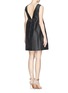 Back View - Click To Enlarge - CARVEN - Gazar drape front dolly dress