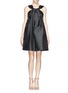 Main View - Click To Enlarge - CARVEN - Gazar drape front dolly dress
