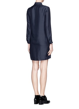Back View - Click To Enlarge - CARVEN - Twist front shirt dress