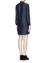 Back View - Click To Enlarge - CARVEN - Twist front shirt dress