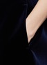 Detail View - Click To Enlarge - CARVEN - Velvet high waist shorts
