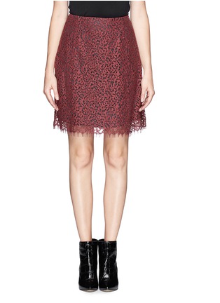 Main View - Click To Enlarge - CARVEN - Guipure lace skirt