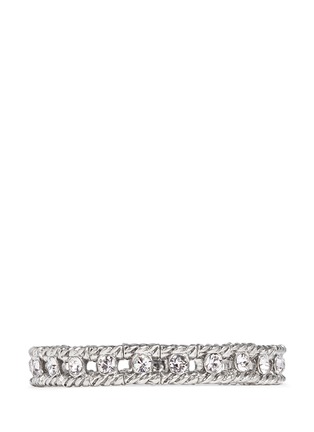 Main View - Click To Enlarge - PHILIPPE AUDIBERT - Engraved Swarovski crystal elasticated bracelet