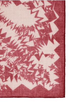 Detail View - Click To Enlarge - ARMAND DIRADOURIAN - Geometric shape print cashmere scarf