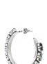 Detail View - Click To Enlarge - PHILIPPE AUDIBERT - 'Paola' crystal strass hoop earrings