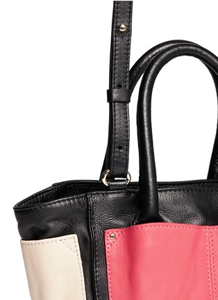Detail View - Click To Enlarge - SEE BY CHLOÉ - 'Nellie' small colourblock leather tote