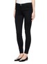 Front View - Click To Enlarge - J BRAND - 'Ankle Crop' stretch sateen pants