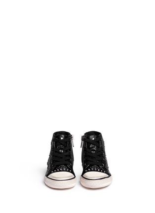 Figure View - Click To Enlarge - 90115 - 'Flash' rhinestone stud leather infant sneakers