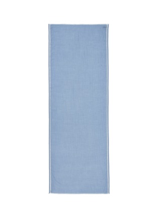 Main View - Click To Enlarge - JANAVI - Diamond jacquard selvedge cashmere-Merino wool scarf