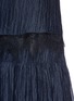 Detail View - Click To Enlarge - MS MIN - Lace trim layered silk crépon dress