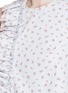 Detail View - Click To Enlarge - SHUSHU/TONG - Ruffle trim floral print sleeveless top