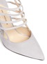 Detail View - Click To Enlarge - PAUL ANDREW - 'Astrid' geometric caged suede pumps