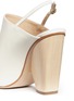 Detail View - Click To Enlarge - PAUL ANDREW - 'Imari' wood effect heel slingback leather pumps