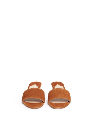 Front View - Click To Enlarge - PAUL ANDREW - 'Lina' suede slide sandals