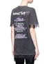 Back View - Click To Enlarge - TOPSHOP - Metropolis' skull print lace hem T-shirt