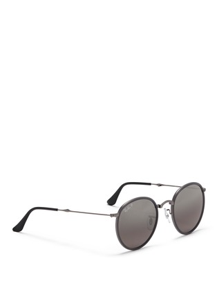 Figure View - Click To Enlarge - RAY-BAN - 'Round Folding Classic' sunglasses