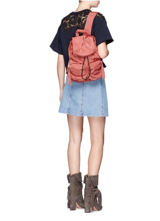 Figure View - Click To Enlarge - SEE BY CHLOÉ - 'Joy Rider' small star keyring puffer backpack