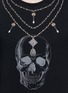 Detail View - Click To Enlarge - ALEXANDER MCQUEEN - Skull necklace print organic cotton T-shirt