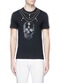 Main View - Click To Enlarge - ALEXANDER MCQUEEN - Skull necklace print organic cotton T-shirt