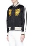 Front View - Click To Enlarge - ALEXANDER MCQUEEN - Skull paisley embroidered satin souvenir jacket