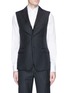 Main View - Click To Enlarge - ALEXANDER MCQUEEN - Pinstripe wool twill gilet