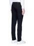 Back View - Click To Enlarge - ALEXANDER MCQUEEN - Slim fit leather outseam jeans