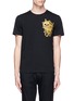 Main View - Click To Enlarge - ALEXANDER MCQUEEN - Skull embroidered cotton T-shirt