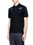 Front View - Click To Enlarge - ALEXANDER MCQUEEN - Hummingbird embroidered piqué polo shirt