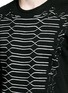 Detail View - Click To Enlarge - ALEXANDER MCQUEEN - Military braid cutout organic cotton T-shirt