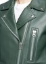 Detail View - Click To Enlarge - ACNE STUDIOS - 'Mock' biker jacket in lambskin leather