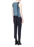 Back View - Click To Enlarge - 3.1 PHILLIP LIM - Silk trim sequin sleeveless top
