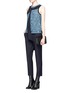 Figure View - Click To Enlarge - 3.1 PHILLIP LIM - Silk trim sequin sleeveless top