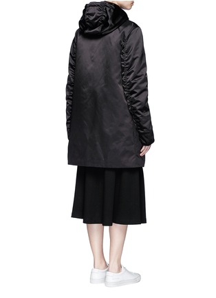 Back View - Click To Enlarge - ACNE STUDIOS - 'Lexi' satin long bomber jacket