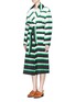 Front View - Click To Enlarge - EMILIO PUCCI - Oversized stripe coat