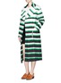 Figure View - Click To Enlarge - EMILIO PUCCI - Oversized stripe coat