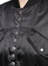 Detail View - Click To Enlarge - ALEXANDER WANG - Cropped satin bomber jacket