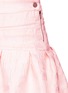 Detail View - Click To Enlarge - GIAMBA - Flamingo jacquard ruffle mini skirt