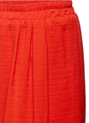 Detail View - Click To Enlarge - MARA HOFFMAN - Organic cotton pleated beach pants