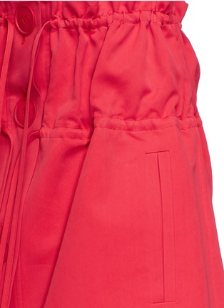 Detail View - Click To Enlarge - PORTS 1961 - Drawstring cotton-silk twill skirt